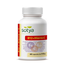 Sotya Vitamine B12 + Fer + Vitamine C 60 capsules