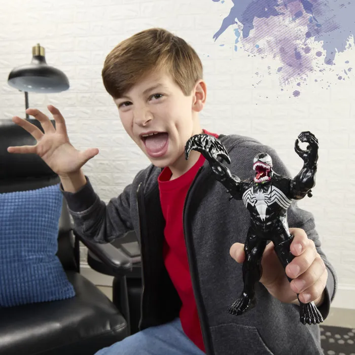 Hasbro Figurine électronique Venom de Spider-Man Marvel 15 cm avec effets sonores - Jouet super-héros action pour enfant dès 4 ans