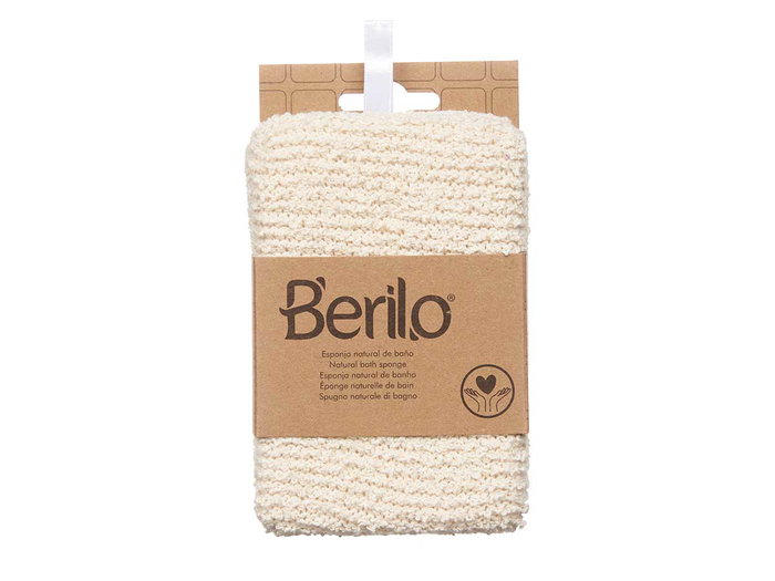 BERILO Éponge normale en tissu naturel Blanco-Beige BERILO Éponge normale en tissu naturel Blanco-Beige