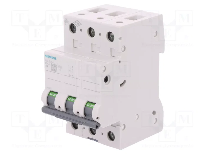 SIEMENS 5SL6304-7 Disjoncteur 3 pôles 4A 400V AC 6kA SIEMENS 5SL6304-7 Disjoncteur 3 pôles 4A 400V AC 6kA