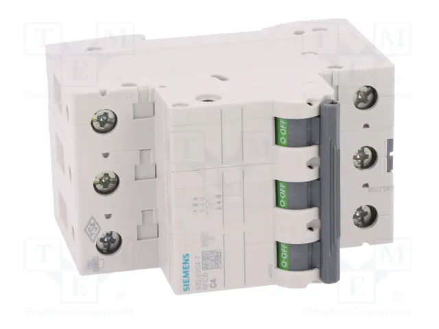 SIEMENS 5SL6304-7 Disjoncteur 3 pôles 4A 400V AC 6kA SIEMENS 5SL6304-7 Disjoncteur 3 pôles 4A 400V AC 6kA