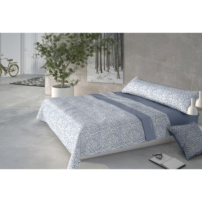 Jeu de draps Pierre Cardin CORALINA MARMOL Bleu Gran lit 2 persones Jeu de draps Pierre Cardin CORALINA MARMOL Bleu Gran lit 2 persones