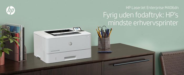 HP LaserJet Enterprise M406dn - Imprimante laser monochrome, 40 ppm, recto verso, USB, sécurisée, format A4, 1024 Mo, écran LCD, résolution 1200 x 1200 dpi