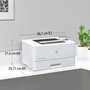 HP LaserJet Enterprise M406dn - Imprimante laser monochrome, 40 ppm, recto verso, USB, sécurisée, format A4, 1024 Mo, écran LCD, résolution 1200 x 1200 dpi
