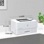 HP LaserJet Enterprise M406dn - Imprimante laser monochrome, 40 ppm, recto verso, USB, sécurisée, format A4, 1024 Mo, écran LCD, résolution 1200 x 1200 dpi