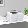 HP LaserJet Enterprise M406dn - Imprimante laser monochrome, 40 ppm, recto verso, USB, sécurisée, format A4, 1024 Mo, écran LCD, résolution 1200 x 1200 dpi