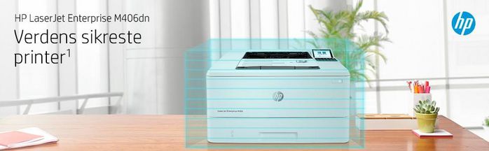 HP LaserJet Enterprise M406dn - Imprimante laser monochrome, 40 ppm, recto verso, USB, sécurisée, format A4, 1024 Mo, écran LCD, résolution 1200 x 1200 dpi