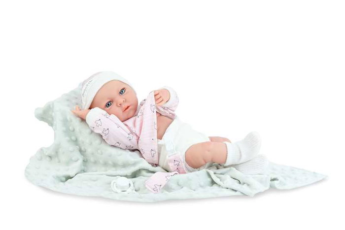 Marina & Pau - Mini Baby Bubble - Poupée avec boîte de rangement 38 cm - Version espagnole