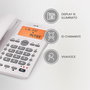 Téléphone fixe SPC 3612B Blanc