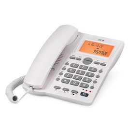 SPC 3612B Téléphone Fixe OFFICE ID 2 avec LCD Blanc, Main Libre et Identification d'Appel