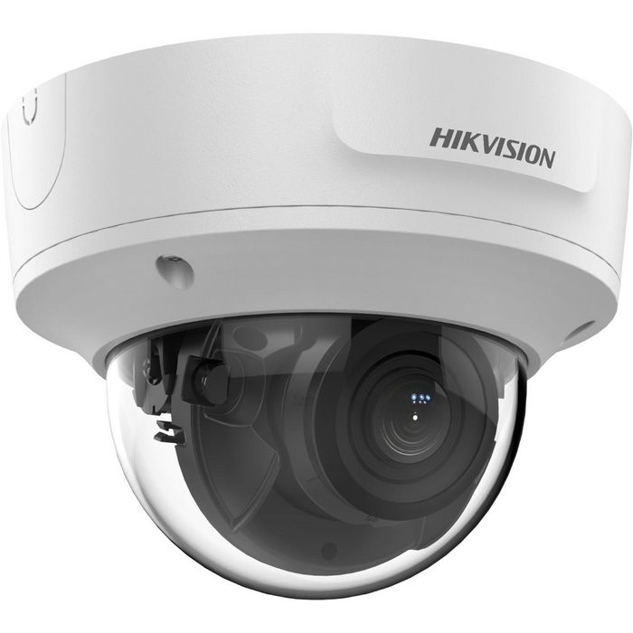 Hikvision Caméra réseau dome motorisée varifocale AcuSense 2 MP avec vision nocturne IR 40m, audio, alarmes et PoE