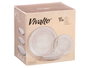 Vivalto Service de verres en verre 18 pièces transparent 6x26x6 cm (Set de 2)