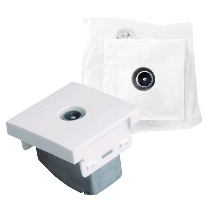 GSC Evolution Module de prise TV 9,5 mm Blanc