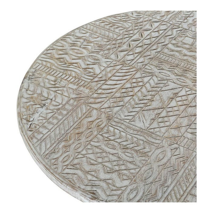Table d'appoint DKD Home Decor 8424001820115 75 x 75 x 50 cm Doré Métal Blanc Bois de manguier (75 x 75 x 50 cm) Table d'appoint DKD Home Decor 8424001820115 75 x 75 x 50 cm Doré Métal Blanc Bois de manguier (75 x 75 x 50 cm)