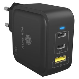 Icy ICY BOX IB-PS1030-PD Chargeur GaN 65 W USB-C / USB-A