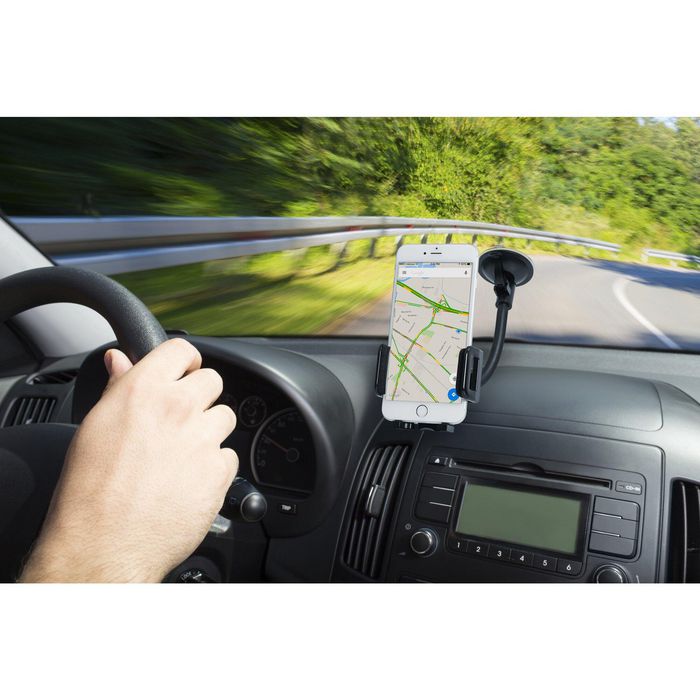 Kensington Support auto universel pour Smartphone - Socle ventouse pare-brise ou aération avec bras réglable