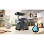 Bosch MFWS430B Hachoir à Viande Série 4 - 500W - Moteur bloqué 1900W - 3 grilles - Marche arrière - Capacité 2.5 kg/min - Noir