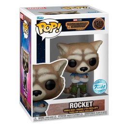 FUNKO Figura POP Marvel Guardianes de la Galaxia Rocket Exclusive