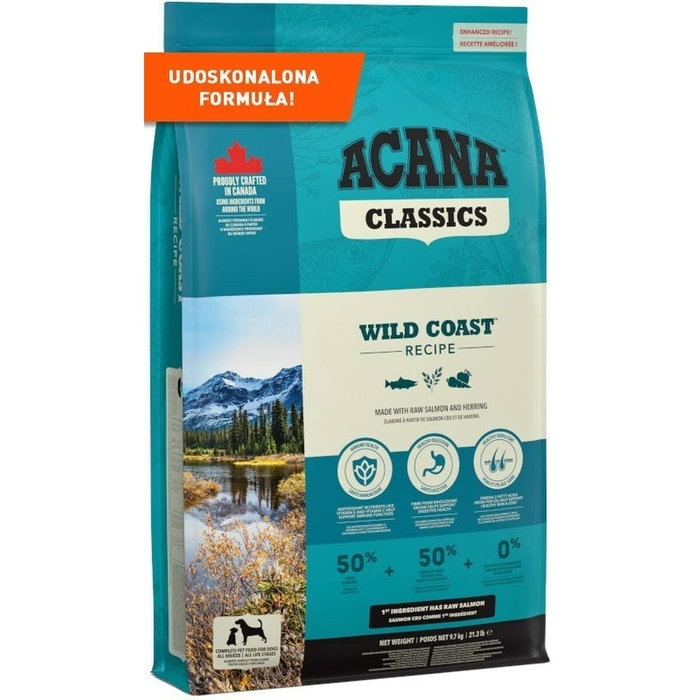 Nourriture Acana Classics Wild Coas Adulte Saumon Poisson 9,7 Kg Nourriture Acana Classics Wild Coas Adulte Saumon Poisson 9,7 Kg