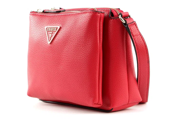 Guess Becca Sac bandoulière en textile Rouge Guess Becca Sac bandoulière en textile Rouge