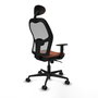 Piqueras y Crespo Chaise de Bureau Jorquera Marron et Gris avec Appui-tête