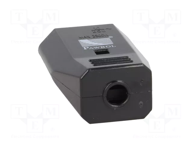 PAWBOL Connecteur d'alimentation AC femelle 2P noir PAWBOL Connecteur d'alimentation AC femelle 2P noir