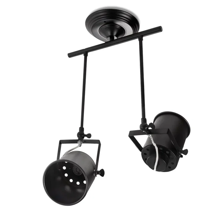 Plafonnier Daleyza orientable avec culot GU10 en aluminium