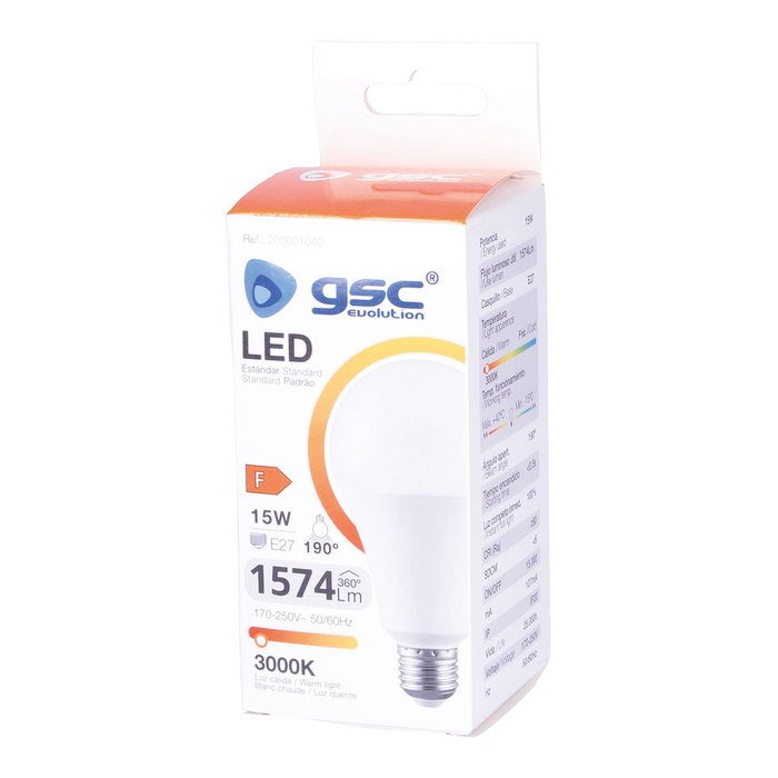 GSC Evolution Ampoule LED standard A60 15W E27 3000K