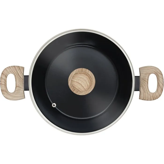 Pyrex Cook & Care Faitout avec couvercle 24 cm Anti-adhésif Induction Sans PFAS Pyrex Cook & Care Faitout avec couvercle 24 cm Anti-adhésif Induction Sans PFAS