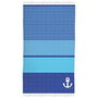 Secaneta Fouta Rizo Almar - Serviette de bain à frange 95 x 160 cm, modèles assortis, pour enfants à partir de 3 ans