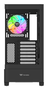 Thermaltake View 290 TG ARGB Boîtier PC Midi-Tower Gaming Noir avec Vitre Trempée USB 3.2 Type C