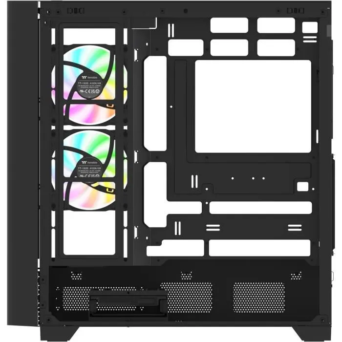 Thermaltake View 290 TG ARGB Boîtier PC ATX Moyen Tour avec Verre Trempé, 3 Ventilateurs 120mm A-RGB, Panneau USB Type-C, Noir