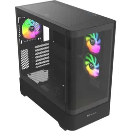 Thermaltake View 290 TG ARGB Boîtier PC ATX Moyen Tour avec Verre Trempé, 3 Ventilateurs 120mm A-RGB, Panneau USB Type-C, Noir