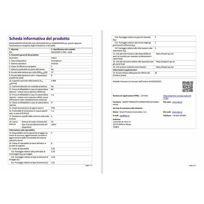 Smartphone SPC Discovery 3 Pro 6,7" MediaTek Helio G81 8 GB RAM 256 GB Marron Gris Argenté Smartphone SPC Discovery 3 Pro 6,7" MediaTek Helio G81 8 GB RAM 256 GB Marron Gris Argenté