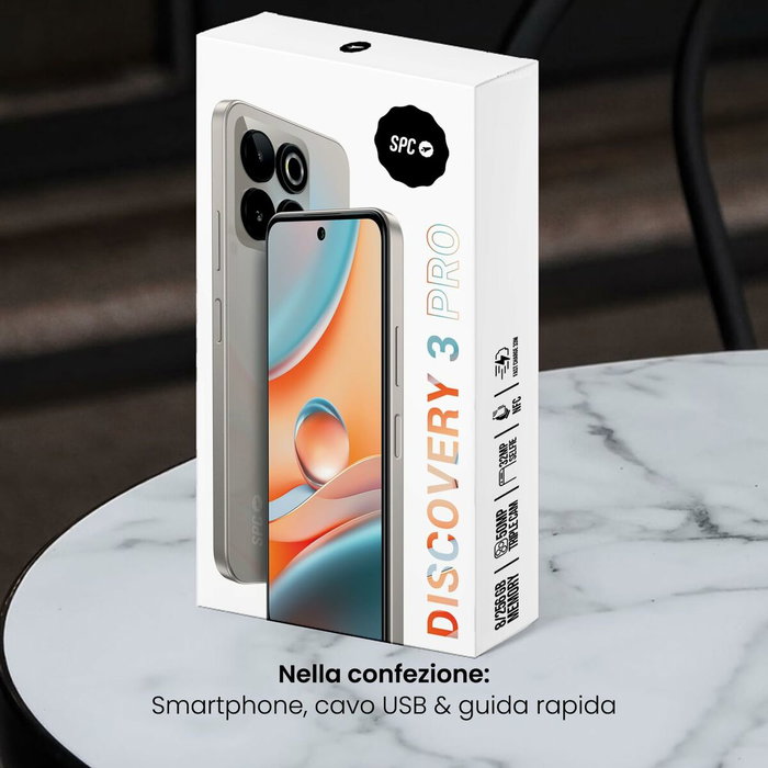 Smartphone SPC Discovery 3 Pro 6,7" MediaTek Helio G81 8 GB RAM 256 GB Marron Gris Argenté Smartphone SPC Discovery 3 Pro 6,7" MediaTek Helio G81 8 GB RAM 256 GB Marron Gris Argenté