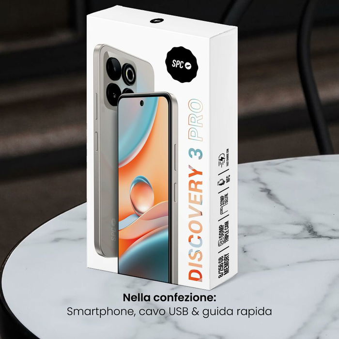 Smartphone SPC Discovery 3 Pro 6,7" MediaTek Helio G81 8 GB RAM 256 GB Marron Gris Argenté Smartphone SPC Discovery 3 Pro 6,7" MediaTek Helio G81 8 GB RAM 256 GB Marron Gris Argenté
