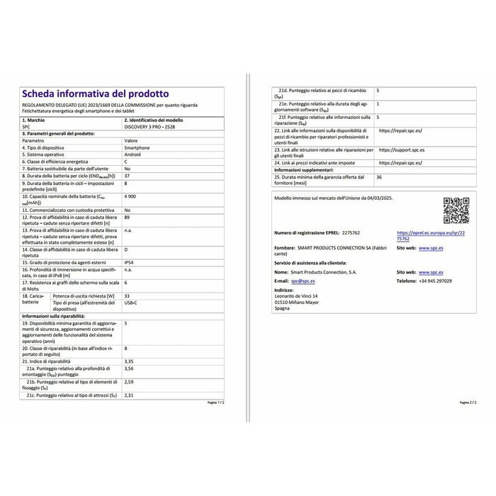 Smartphone SPC Discovery 3 Pro 6,7" MediaTek Helio G81 8 GB RAM 256 GB Marron Gris Argenté Smartphone SPC Discovery 3 Pro 6,7" MediaTek Helio G81 8 GB RAM 256 GB Marron Gris Argenté