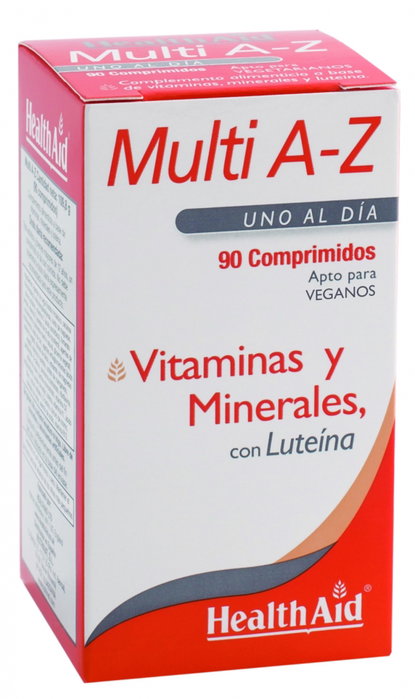 HEALTH AID Multivit & Minerals A to Z 90 comprimés HEALTH AID Multivit & Minerals A to Z 90 comprimés