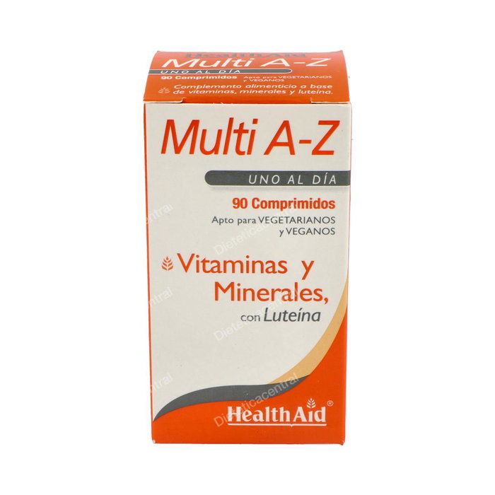 HEALTH AID Multivit & Minerals A to Z 90 comprimés HEALTH AID Multivit & Minerals A to Z 90 comprimés