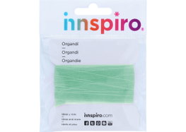 Innspiro Cinta organdí vert doux 19 mm, 5 m