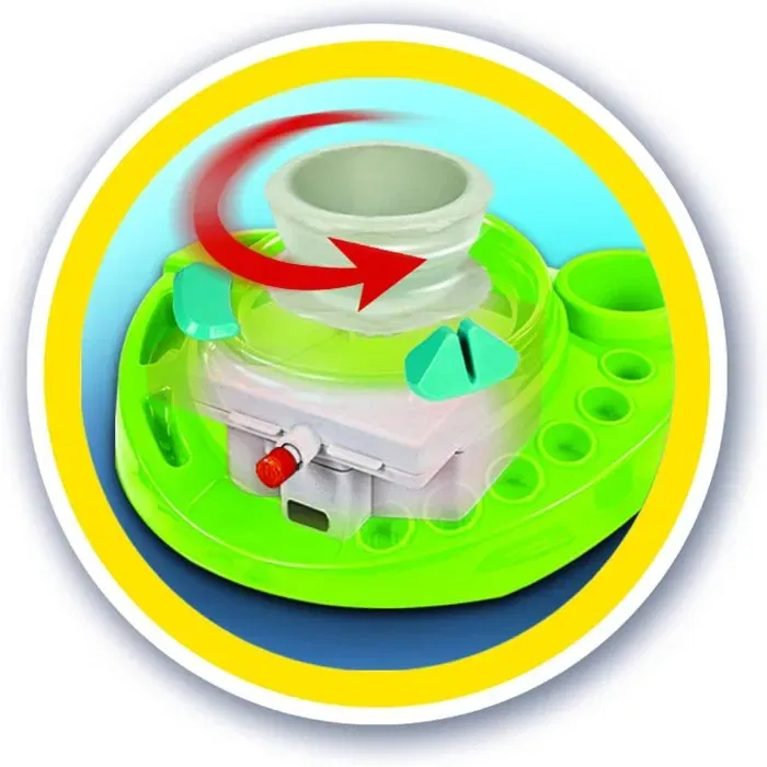 Clementoni L'atelier de Poterie - Tour de Potier Électrique Complet avec Argile, Peinture et Moules - Jeu Créatif dès 7 Ans Clementoni L'atelier de Poterie - Tour de Potier Électrique Complet avec Argile, Peinture et Moules - Jeu Créatif dès 7 Ans