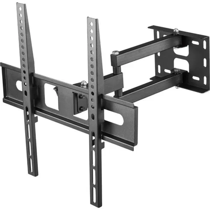 Stell SHO 4600 - Support TV mobile sur roulettes pour téléviseurs 32 à 55 pouces, inclinaison et rotation, charge 35 kg, gestion des câbles