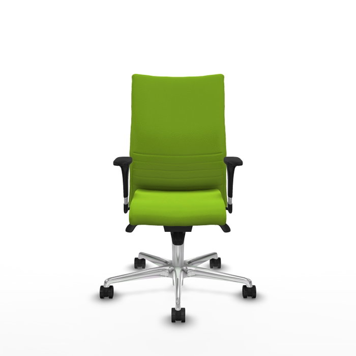 Piqueras Y Crespo Silla Albacete confidente Pistacho avec mécanisme Sincro et base aluminium