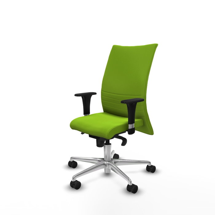 Piqueras Y Crespo Silla Albacete confidente Pistacho avec mécanisme Sincro et base aluminium