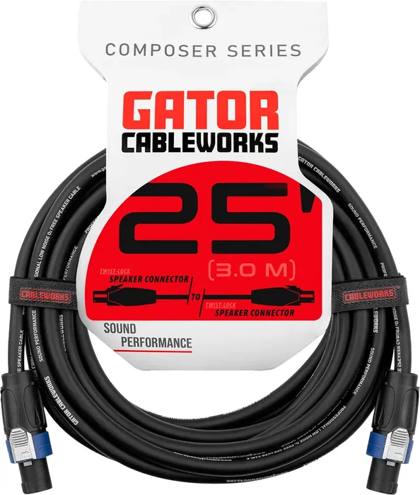 CABLEWORKS Câble Haut-Parleur Speakon/Speakon 7,5 m