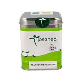 JOSENEA Thé vert avec menthe poivrée, boîte de 20 sachets
