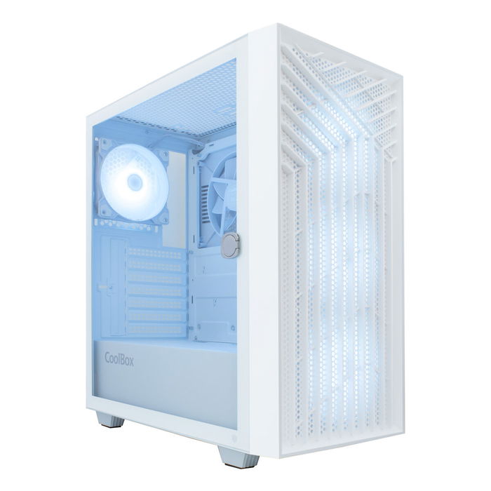 Boîtier ATX semi-tour CoolBox COO-CHA-GA300W-0 Blanc