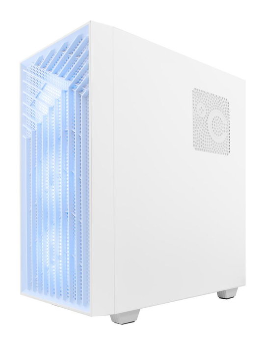 Coolbox GA300 Grid Line Boîtier PC Gaming Tour ATX avec 3 ventilateurs ARGB, cristal trempé, USB-C