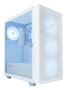 Coolbox GA300 Grid Line Boîtier PC Gaming Tour ATX avec 3 ventilateurs ARGB, cristal trempé, USB-C