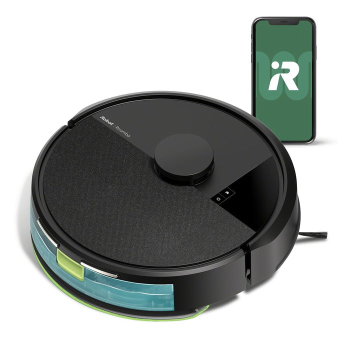 iRobot Roomba 105 Combo - Robot Aspirateur Laveur 2en1 - Noir